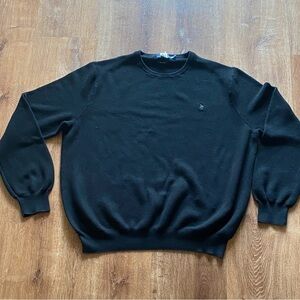 Men's Textured Cotton Crewneck Sweater